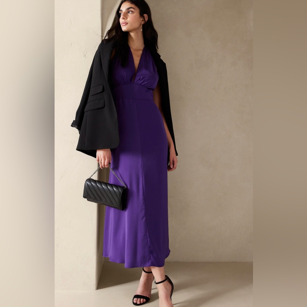 NWT Banana Republic Wrap Waist Maxi Dress